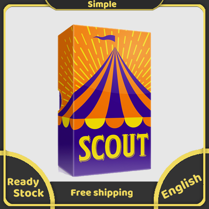 Scout for the show board game 2-5 people family party abstract strategy game 20min