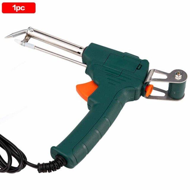 2 Style 60W Tin Soldering Iron Kit Automatic Send Tin Electric Soldering Irons Solder Sucker Tweezers Wire Welding Tool
