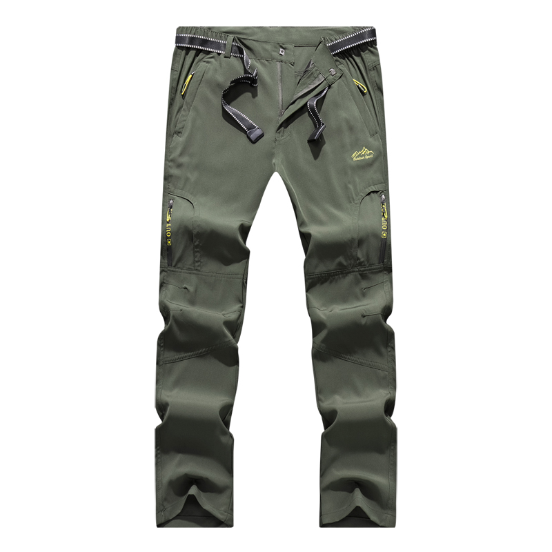 Derminpro Men's Stretch Cargo Hiking Pants | Quick-Dry Tactical Pants With Zipper Pockets