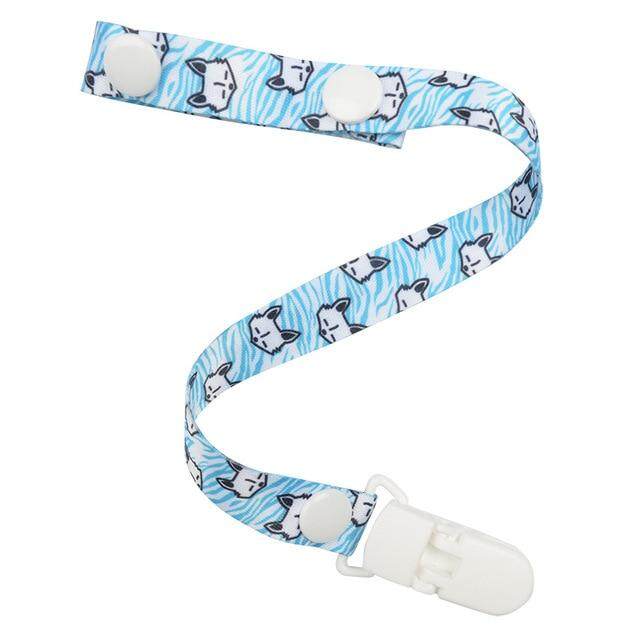 1X Baby Infant Pacifier Soother Nipple Ribbon Leash Strap Chain Clip Holder new.