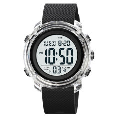 SKMEI Nam Nữ LED Đồng hồ thời trang kỹ thuật số Dây đeo PU không thấm nước Đồng hồ đeo tay thể thao đồng hồ ban đầu thường ngày đồng hồ báo thức dành cho học sinh đồng hồ bấm giờ ánh sáng 1996