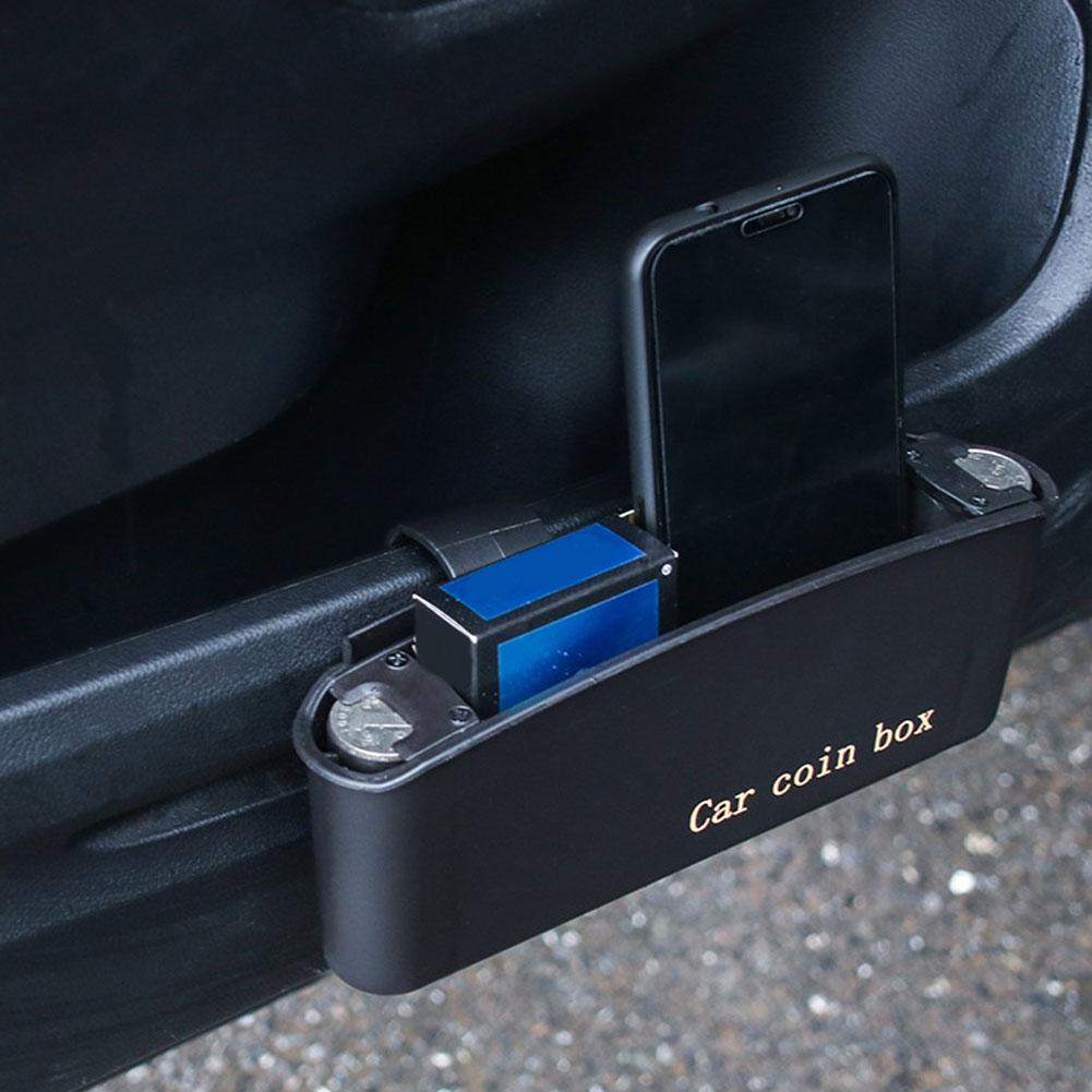 Asai® Car Auto Door Side Hanging Garbage Coin Case Plastic Phone Holder Storage Box