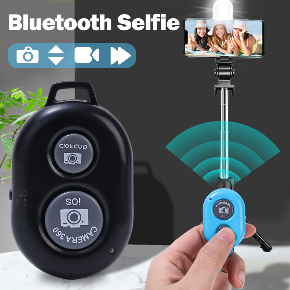 Nút từ xa Bluetooth không dây cho hệ thống IOS Android điều khiển màn trập từ xa ảnh nhóm Selfie Bluetooth