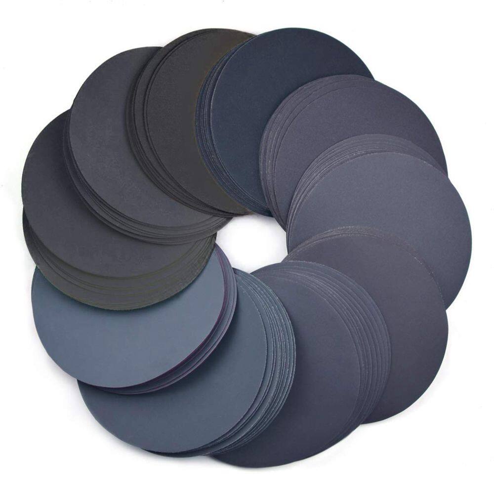 CORE 10 PCS 180-1500 Grits Hook and Loop Bench Grinder Random Orbital Sander Polishing Sanding Discs Orbital Sander Pads Polishing Pad Sandpaper
