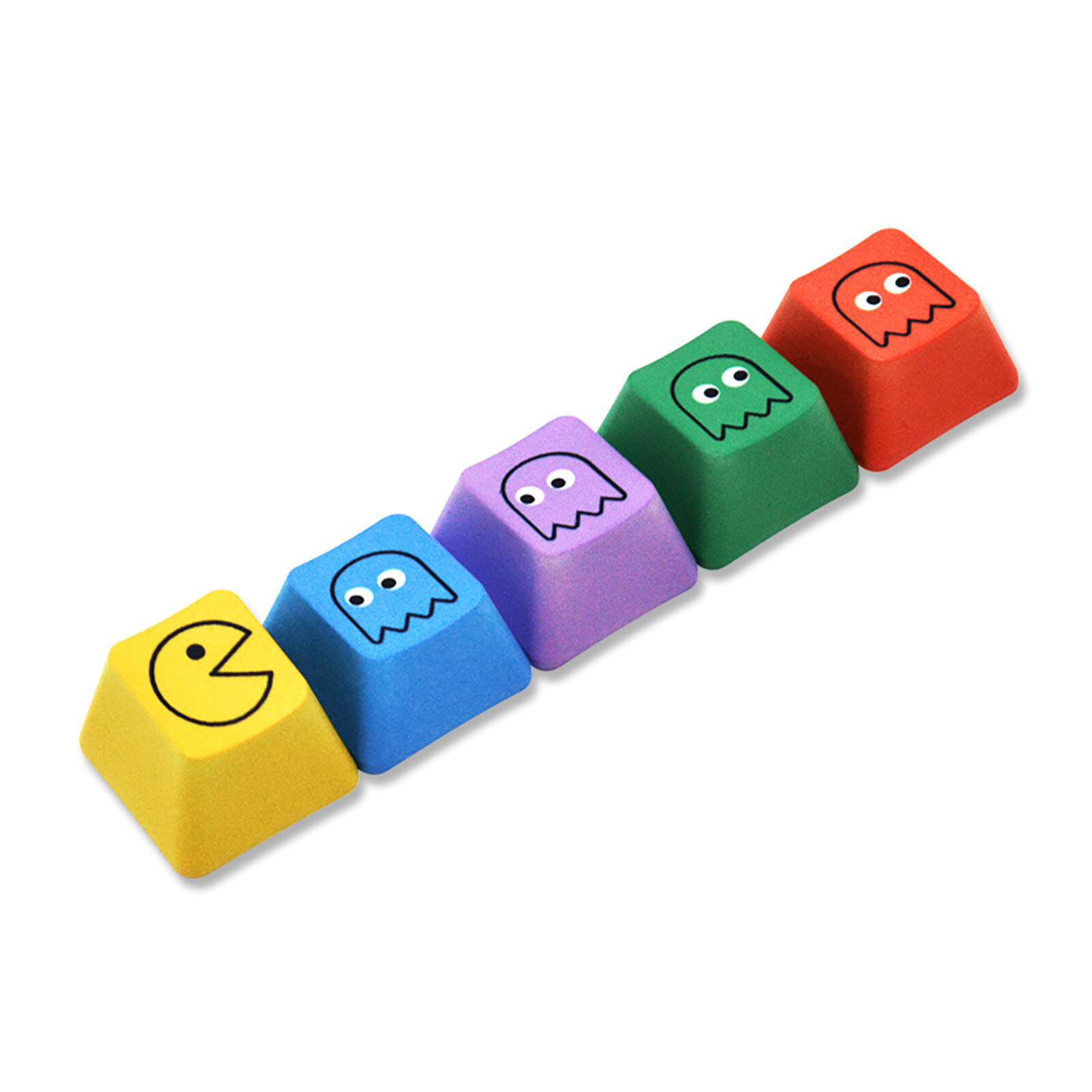 5Pcs Keycaps Comfortable Wear-resistant Ergonomic Non-fading Indeformable Replacement PBT Gaming Keyboard Key Cap for Office PBT Key Caps