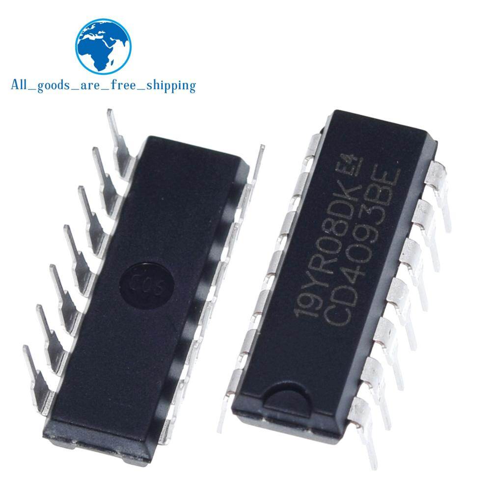 10pcs cd4093be dip14 cd4093 dip 4093 dip-14 4093be new and original ic