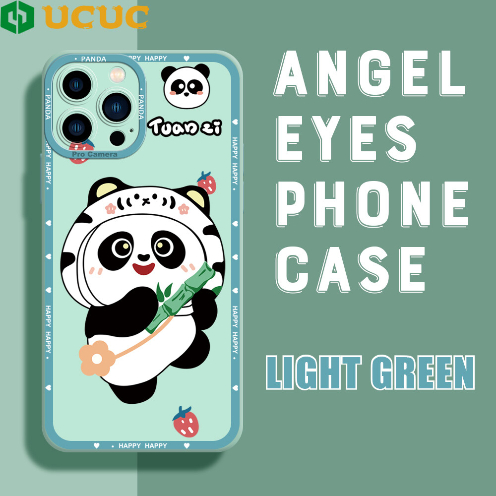 Ucuc phone case casing for iphone 13 pro max 13 mini 12 mini 12 pro max iphone 11 pro max case cartoon panda soft rubber full cover camera protection shockproof case for boys girls