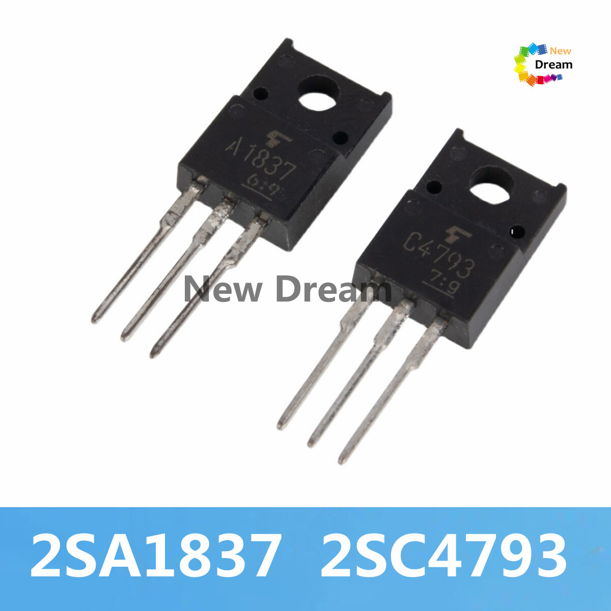 New original 2pairs 2sc4793 2sa1837 to-220f audio amplifier to tube transistor