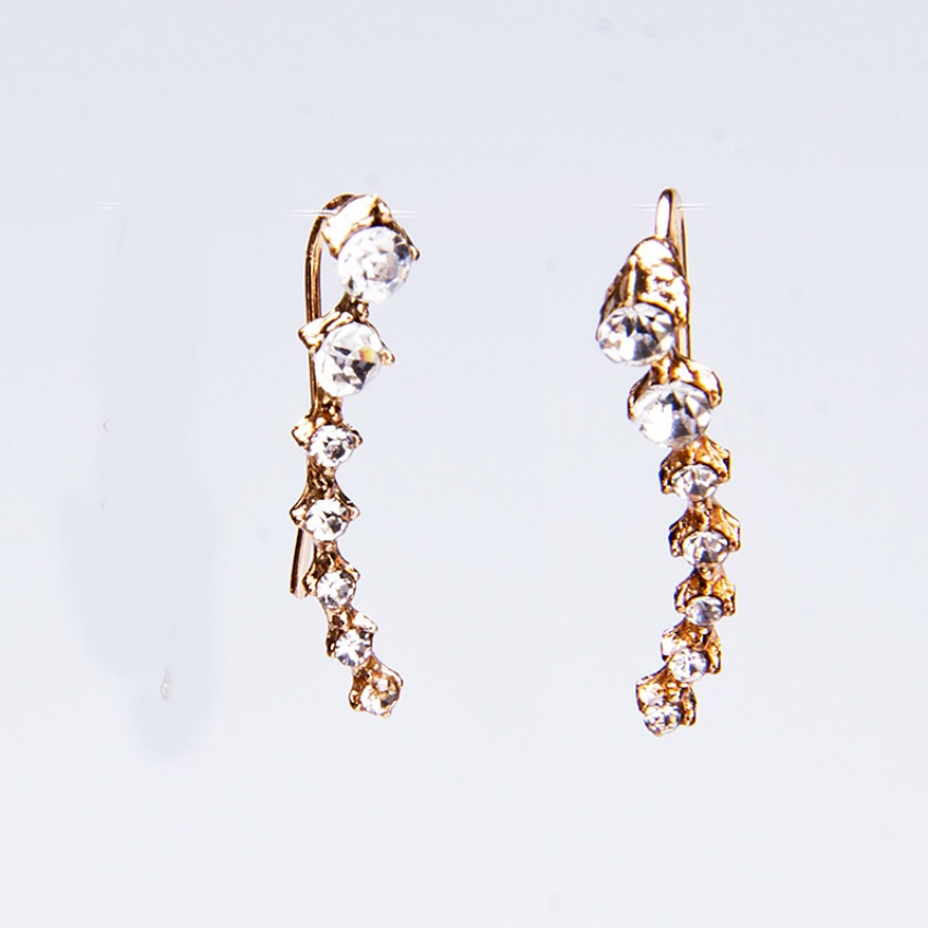 1 Pair New Korean Jewelry Seven Diamond Star Earrings Big Dipper Ear Studs Metal Alloy Earring Women Accessories