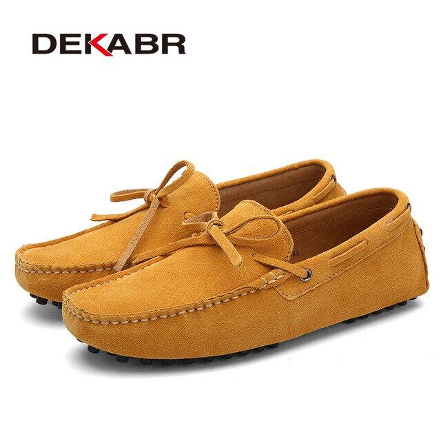 BÁO GIÁ GIÀY ZALORA NAM | Shopee Lazada Sendo Tiki mới nhất 24 Nam Đơn Giản Da Thật Giày Thoáng Khí Mùa Hè Giày Lười Nam Màu Xanh Lá Cây Giày Da Sapato Masculino Zapatos Hombre