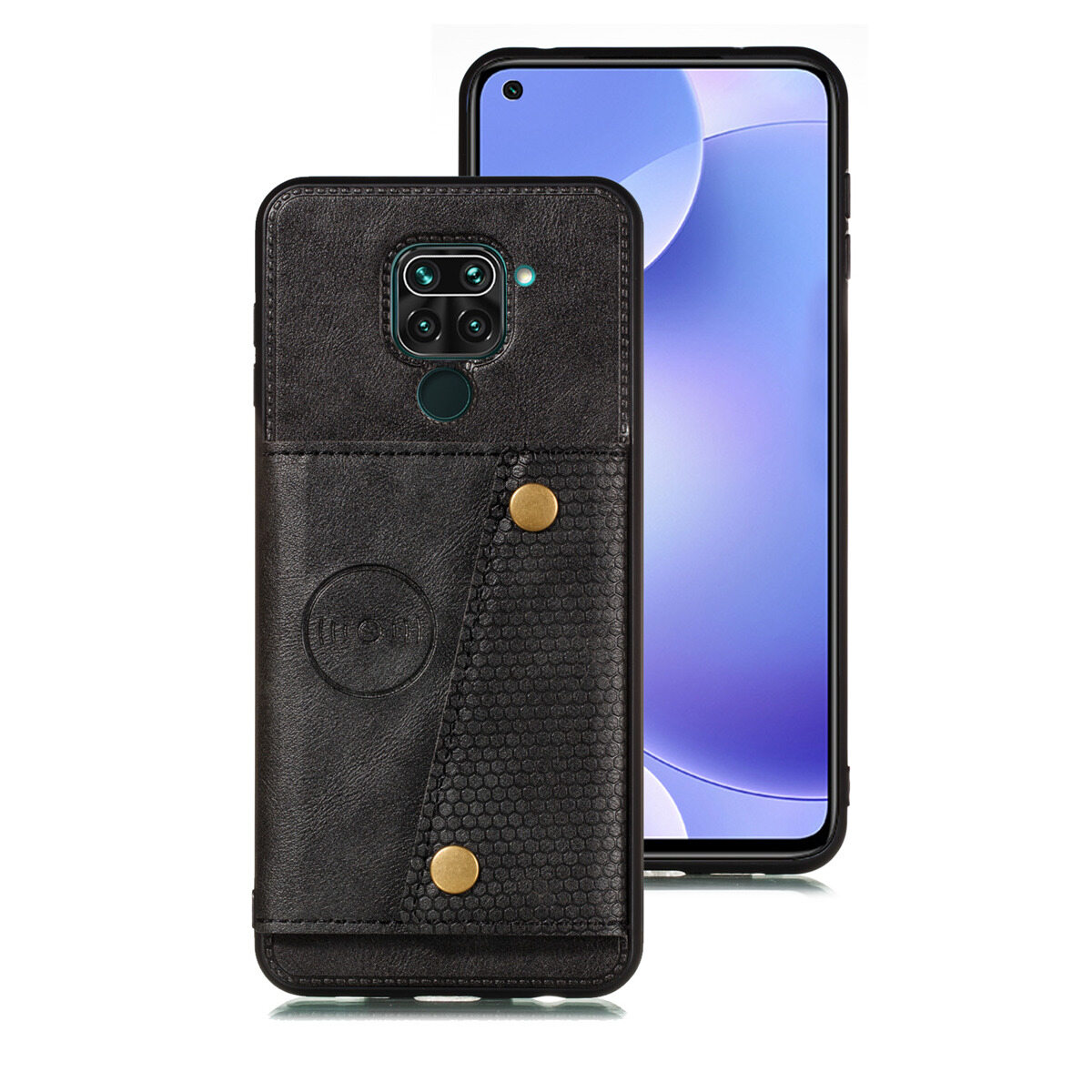 Cho Redmi Note 9 9S Pro Max da trường hợp nhiều Folio lật Bìa Wallet trở lại trường hợp vỏ, có thể làm việc với gắn trên xe hơi, ẩn thẻ tín dụng ID khe giữ, retro nút kim loại clasp, đứng hỗ trợ