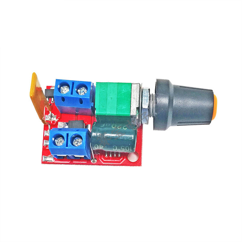 Bộ Điều Khiển Tốc Độ Động Cơ Mini 5A PWM Max 90W DC Công Tắc Điều Khiển Tốc Độ 3V-35V Đèn LED Mờ