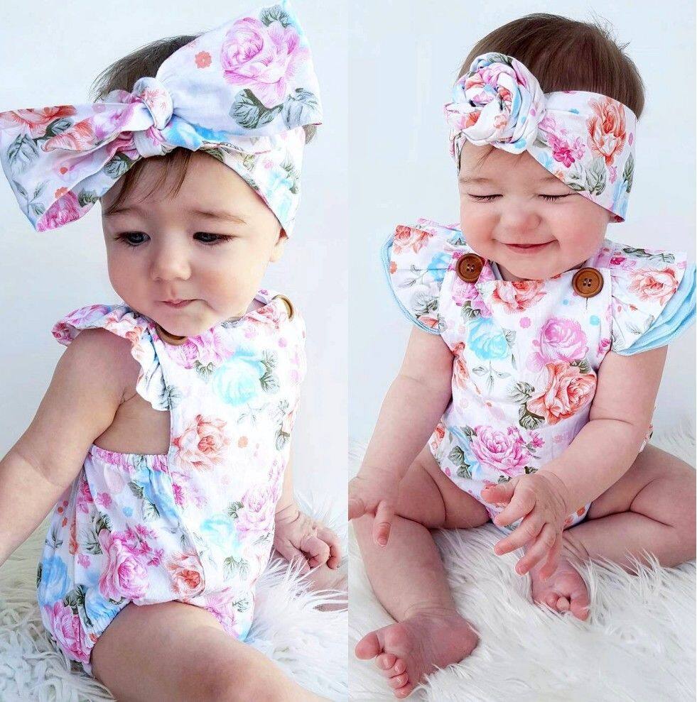 baby girl summer romper