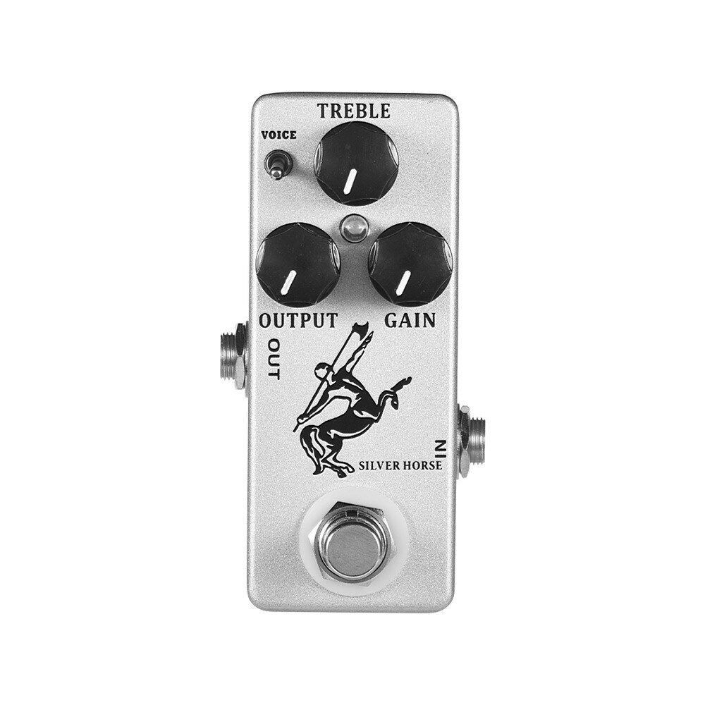 Mosky silver/golden horse effect pedal overdrive/boost horse electric guitars volume reverb bass mini klon centaur effect pedal