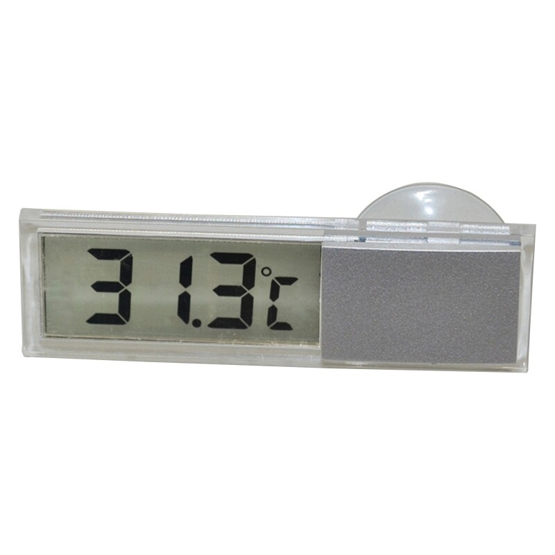 Car Digital Clock Temperature Display Electronic Clock / Thermometer Auto Electronic LCD Digital Clock with Sucker