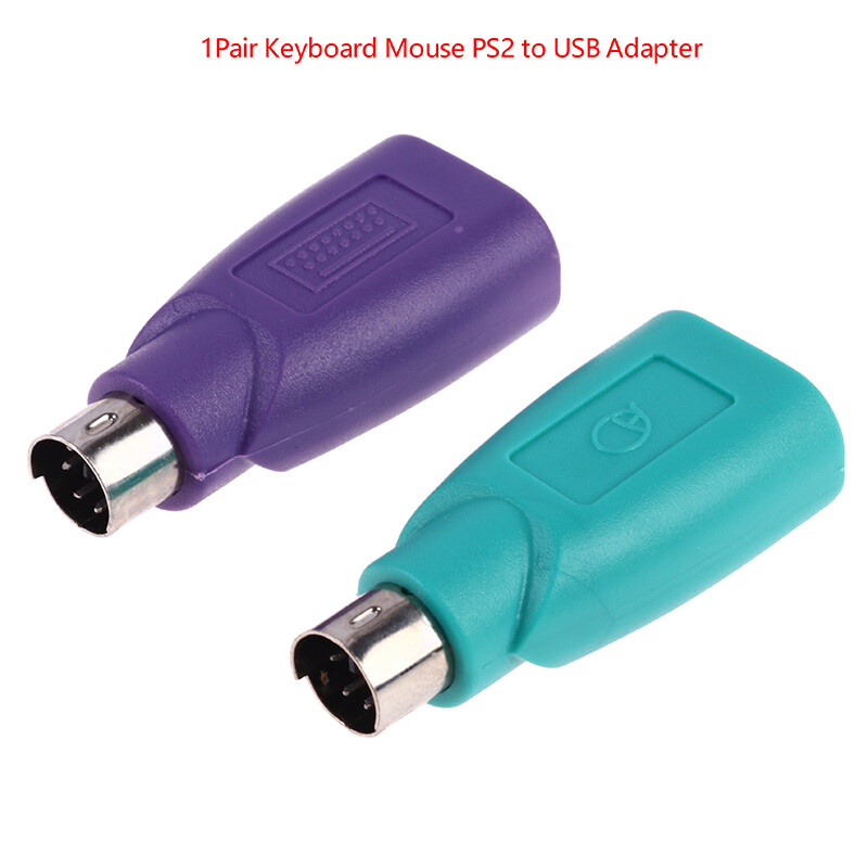 Gaib 1Pair Keyboard Mouse PS2 to PS 2 USB Adapter Converter for usb Keyboard Mouse