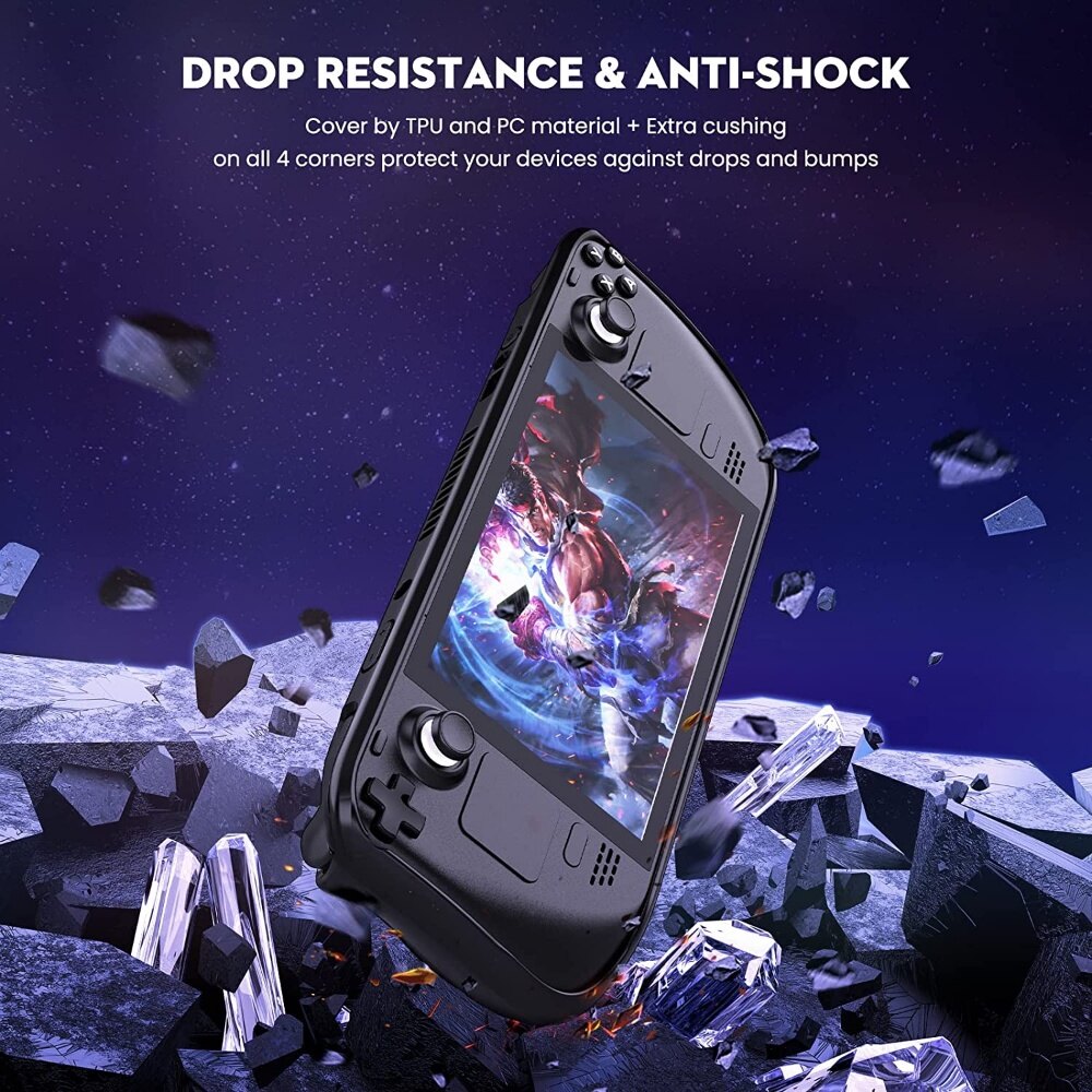 Giá Đỡ Vỏ Bảo Vệ TPU + PC Hỗ Trợ Thiết Bị Ngoại Vi Cho Máy Chơi Game Steam Deck Phụ Kiện Trò Chơi