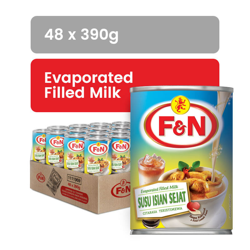 F&N Evap Filled Milk 390G X 48 Lazada