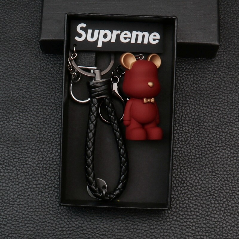 Cartoon bear doll keychain pendant multi-color optional