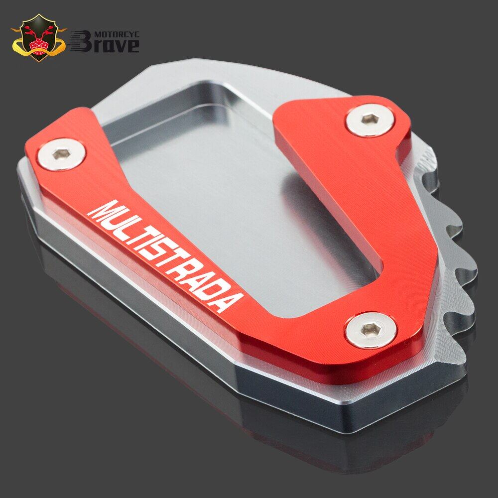 Kickstand extension plate side stand for ducati multistrada 1200 1200s 2010-2020 1200 enduro 2016-2020 1200 enduro 2018