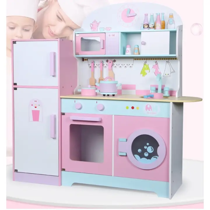 wooden kitchen set for girls