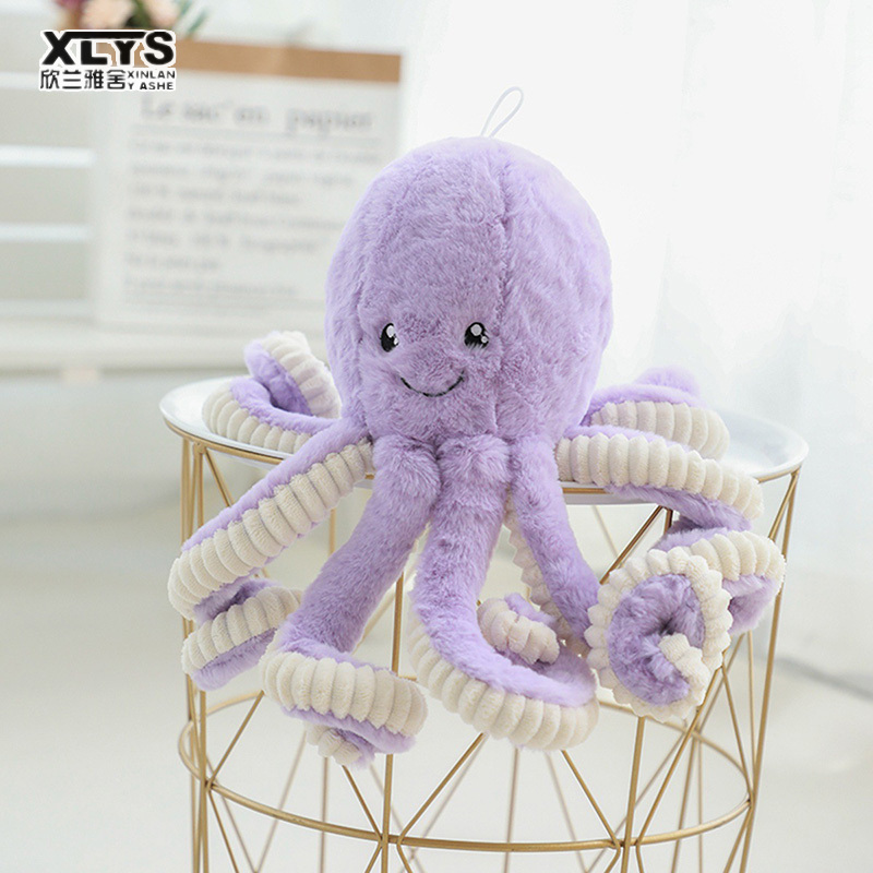 XINLANYASHE [Miễn Phí Vận Chuyển]Đồ chơi nhồi bông mô phỏng búp bê bạch tuộc lớn đồ chơi nhồi bông bạch tuộc