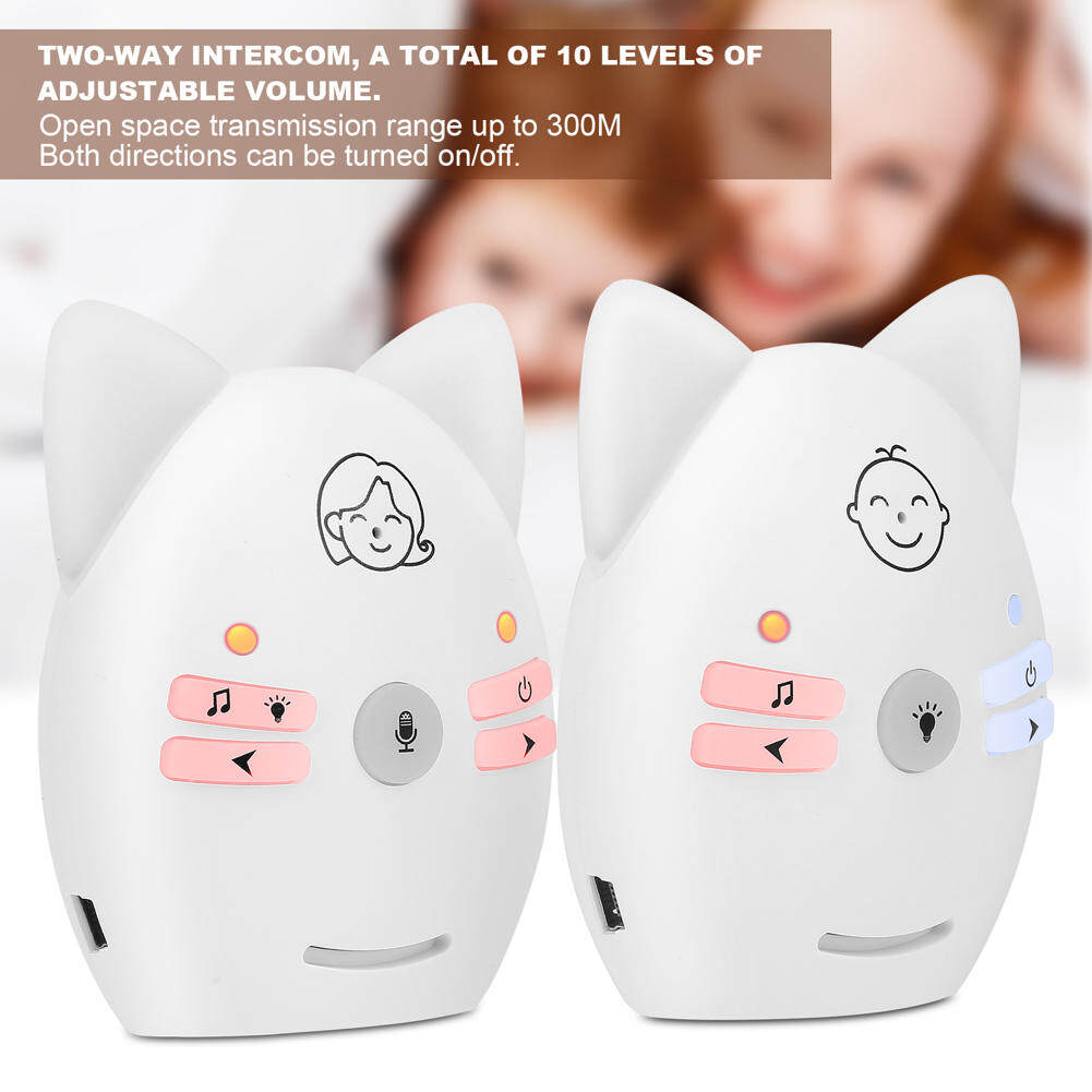 Ymingqi Digtal Audio Baby Monitor Portable Wireless Two‑Way Infant Monitor with Night Light