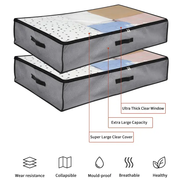 2pc Under Bed Storage Bag Box Clothes Organizer Chest Shoes Duvet Container Home Lazada - Extra Large Under Bed Storage Container 2pc Under Bed Storage Bag Box Clothes Organizer Chest Shoes Duvet Container Home Lazada - Extra Large Under Bed Storage Container