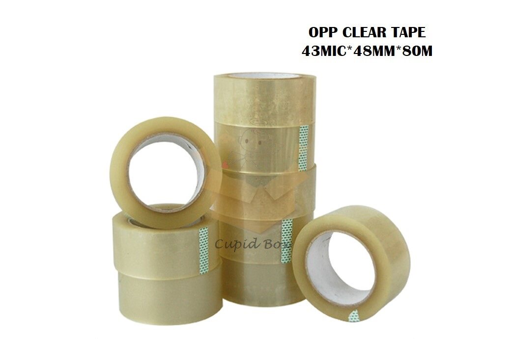 Clear Opp Tape (48mm x 80mx 43mic) Selefon Tape/Cellulose Tape