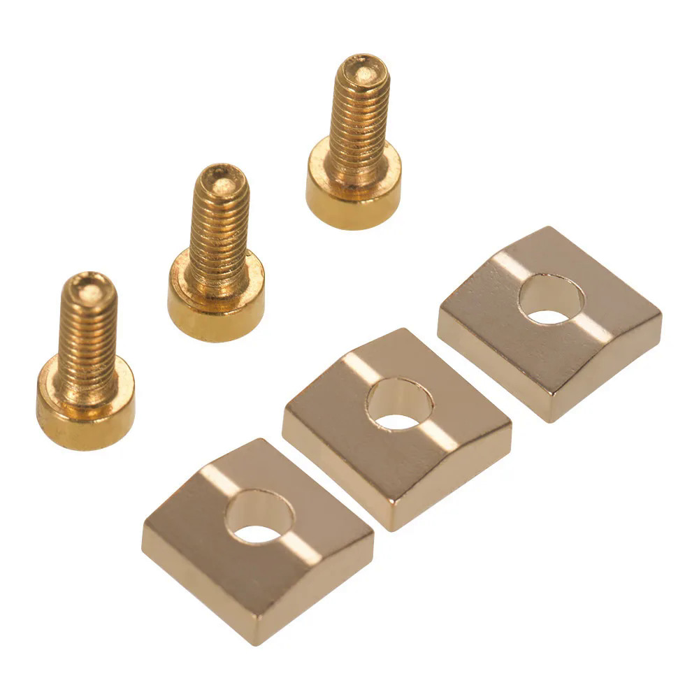Electric Guitar Tremolo Bridge String Locks Strings Locking System Metal Nut Block & Clamp Hex Screws Guitar Parts Accessories