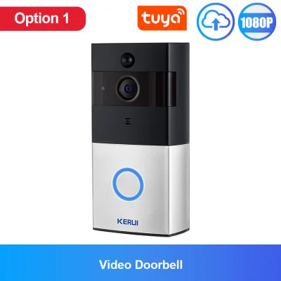 KERUI 1080P Tuya APP Control Video Doorbell Wireless WiFi Doorbell Camera 2MP Camera Outdoor Wireless Video Intercom Smart Life Home Security Door Bell Chime Motion Detection, Night Vision, 2-Way Audio