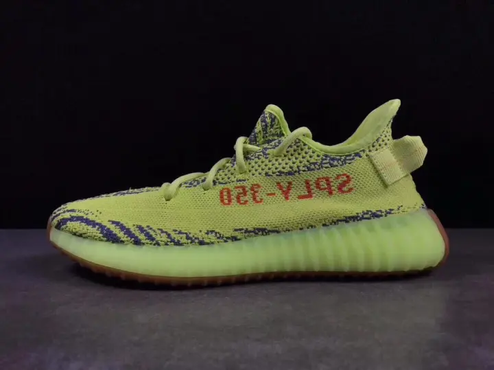 fluorescent yellow sneakers