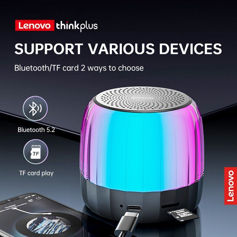 Lenovo K3 cộng với Loa Bluetooth Loa mini đề xi Ben cao loa siêu trầm không thấm nước Loa di động đầy màu sắc Loa đèn led