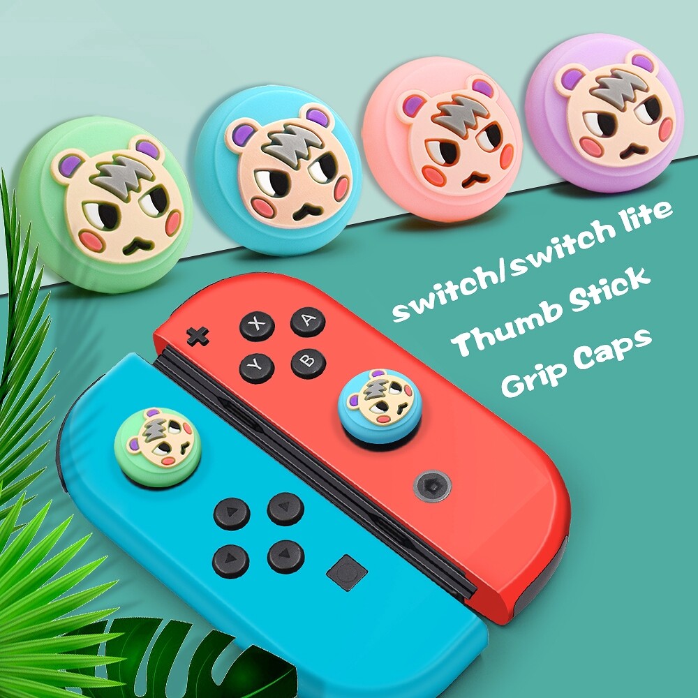 Nắp Điều Khiển Ngón Tay Cái Dễ Thương Vỏ Nút Điều Khiển Nintendo Switch Lite, Ốp Nút Joy Con Màu Hồng Phụ Kiện Công Tắc