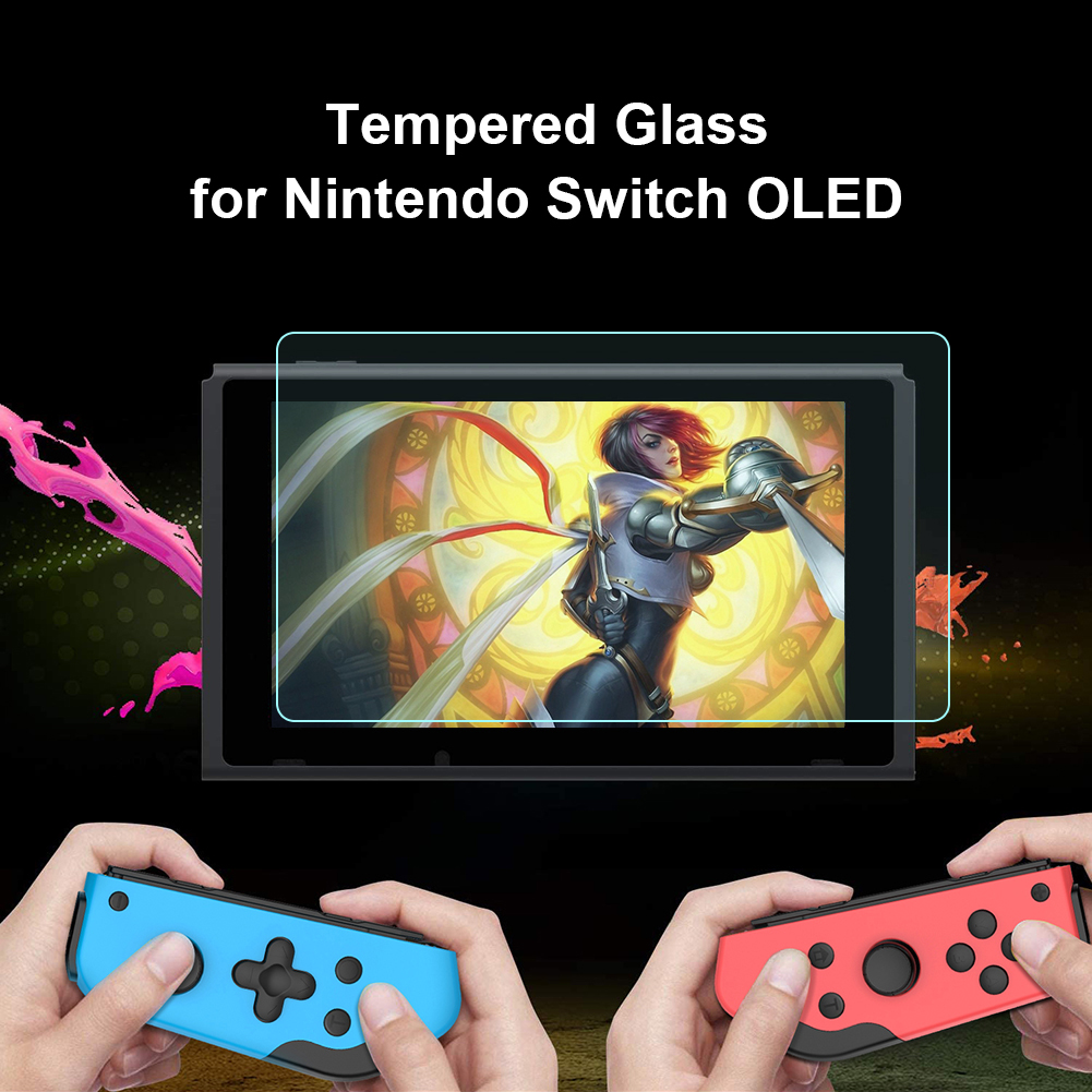 Glass Protective Film Cover Fit OLED Game Console Screen Protector Practical Accessories