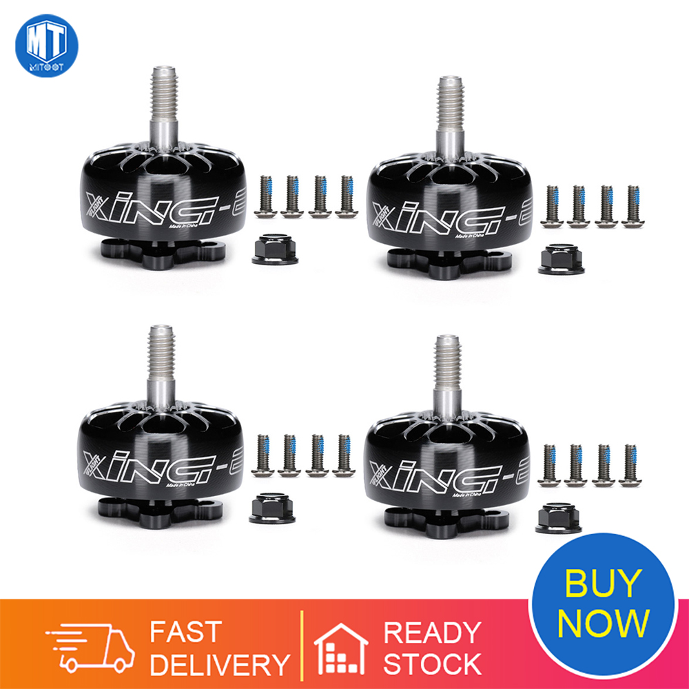 1 / 2 pcs iflight xing e 2207 1800kv 6s /2450kv 2750kv 4s brushless motor for fpv rc multicopter racing drones parts diy parts