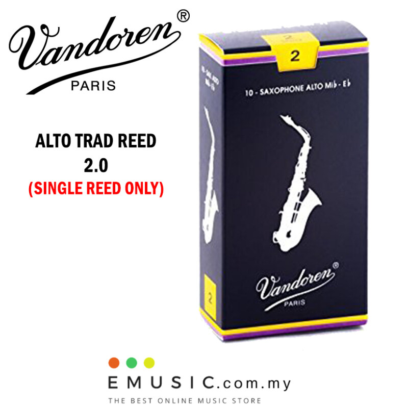 Vandoren Paris Traditional Alto Saxophone Reed 2.0 - Single Reed Malaysia