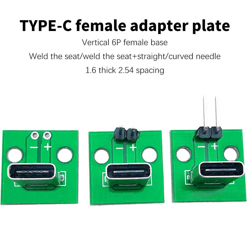 USB Type-C Breakout Board Serial Basic Breakout Female Connector Type PCB Converter Board