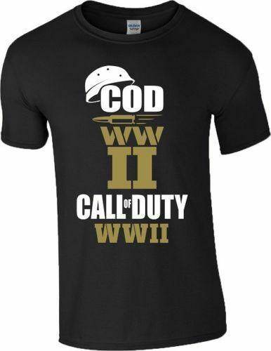 Call Of Duty WW2 T Shirt COD WWII World War 2 Xbox One PS4 Game Shooter Zombie