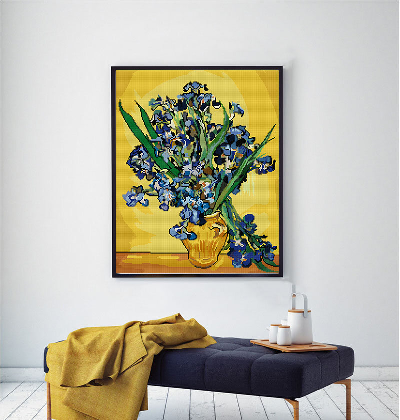 Kỳ Nghỉ Biệt Thự Cross Stitch Cảnh Tự Thêu Handmade Sợi Bông Đầy Đủ Kit, DMC 11CT 14CT Chỉ Kim, Phòng Ngủ Hành Lang Gia Đình Mặt Trang Trí