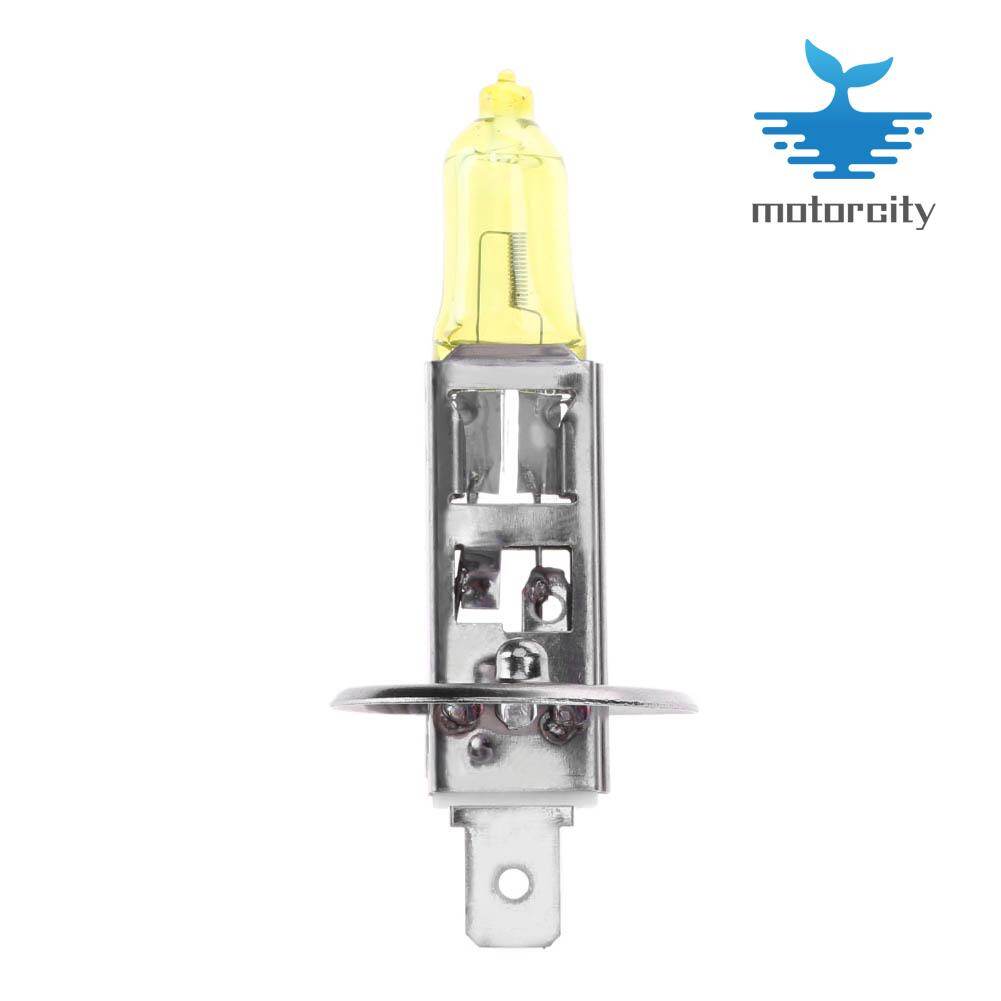 1pc h1 12v 55w 3000k yellow quartz glass car xenon head lamp halogen bulb
