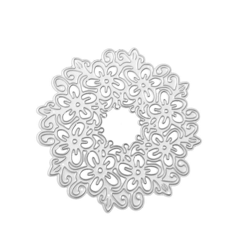 [Hot Sale] Wreath Cutting Dies Stencil DIY Scrapbooking Embossing Album Paper Card Crafts