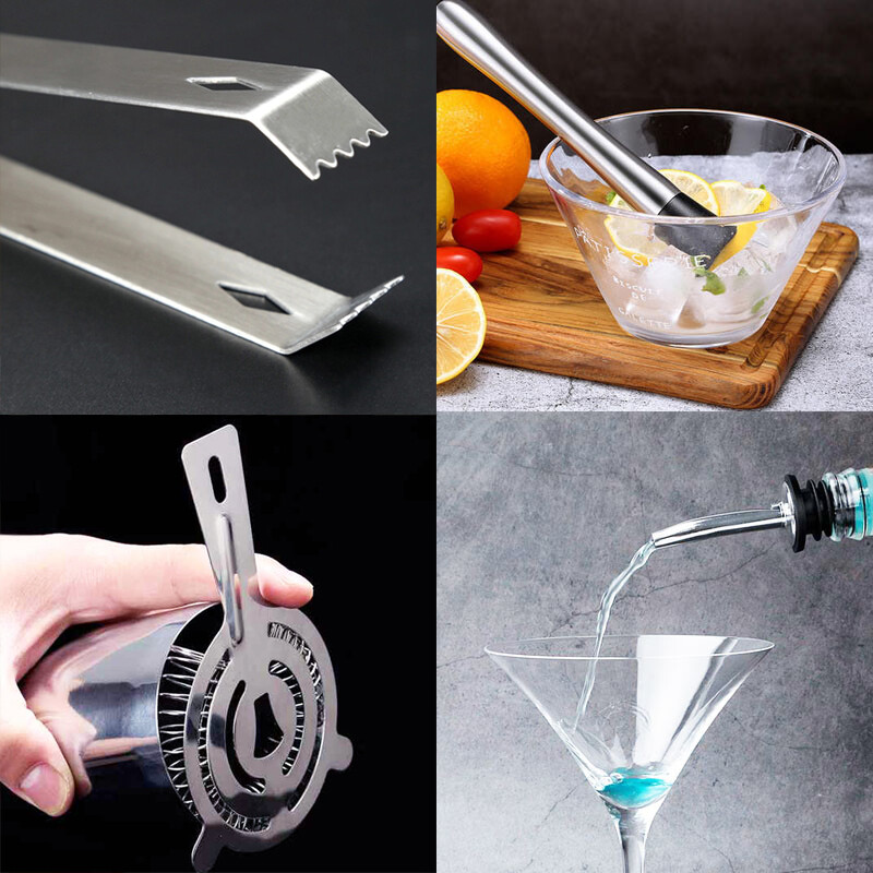 Truro Strainer, Jigger & Cocktail Shaker Set