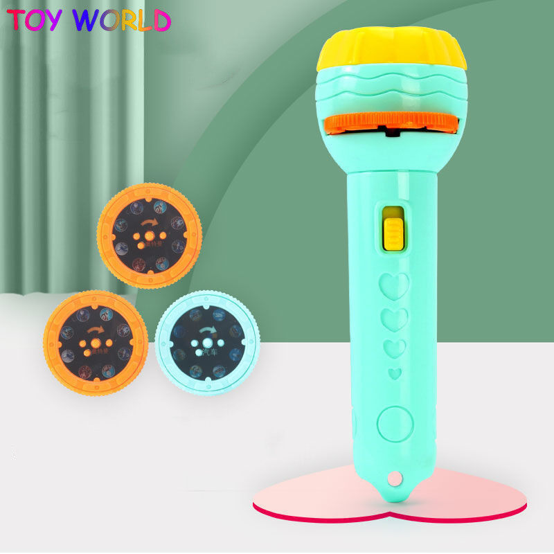 Sách Truyện Ngủ Cho Bé Hình Động Vật Hoạt Hình LED Chiếu Đèn Pin, Đèn Pin Máy Chiếu Tương Tác Đồ Chơi Giáo Dục Sớm Đồ Chơi Phát Sáng Cho Trẻ Em