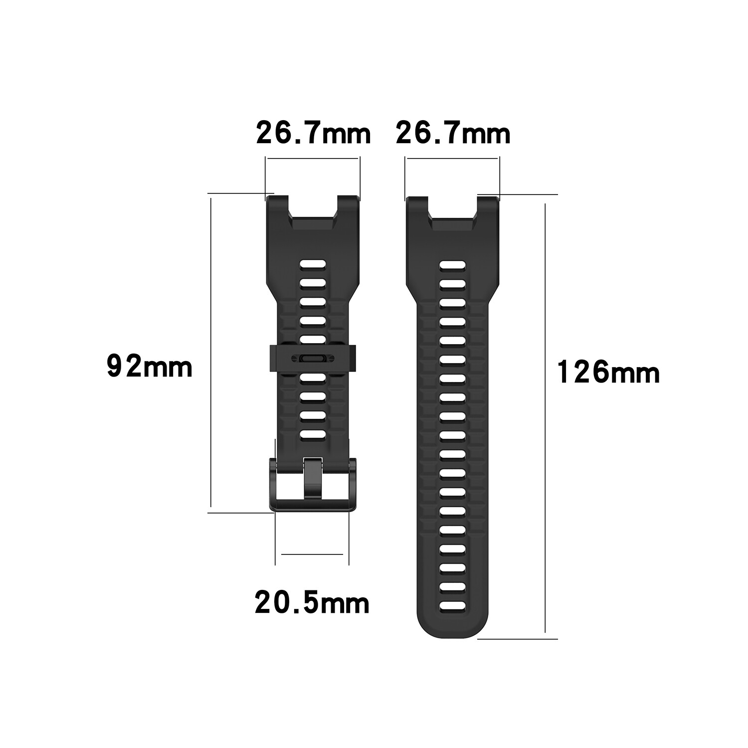 Silicone Watch Band Strap for Huami Amazfit T-Rex Pro