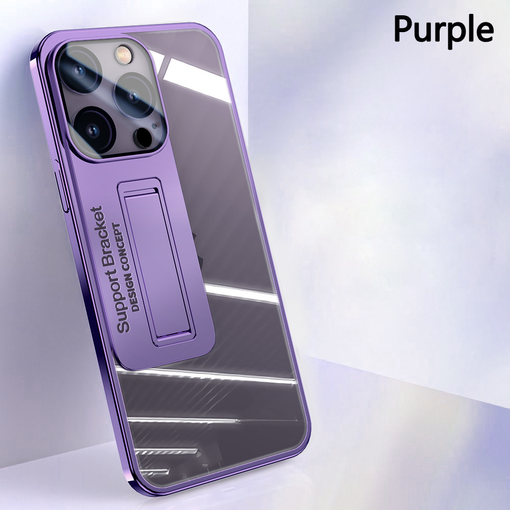Clear Phone Case for with Kickstand for iPhone 15 Pro Max 14 Pro Max Protective Shockproof Mobile Back Cover