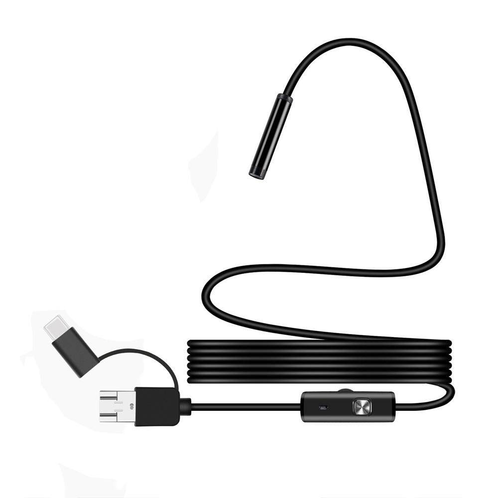 Wireless 3 in 1 Waterproof USB Port 5.5mm Visual Lens Mini Camera Portable Inspection Cam