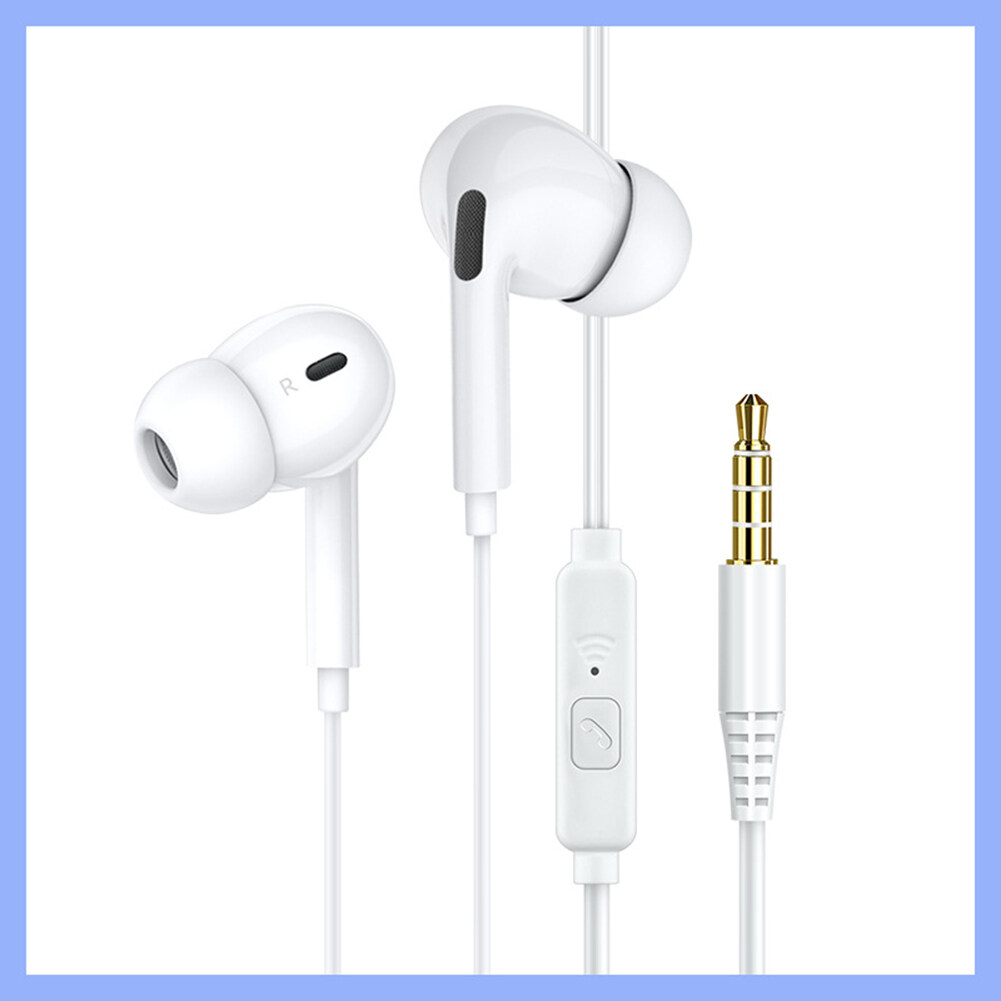 Tai Nghe Có Dây, Tai Nghe Nhét Tai Âm Trầm Có Mic, Âm Nhạc Earbuds Tai Nghe Chơi Game Âm Thanh Nổi 3.5Mm Quà Tặng Màu Macaron Năng Động