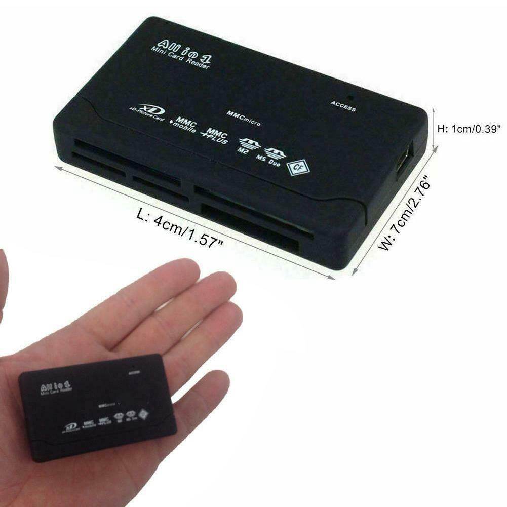 26 in 1 All in One Memory Card Reader USB External SD Mini Micro M2 MMC XD Fast for SD Card /TF Card /Micro SD Card /and CF Card /USB 3.0 for Camera Laptop and PC