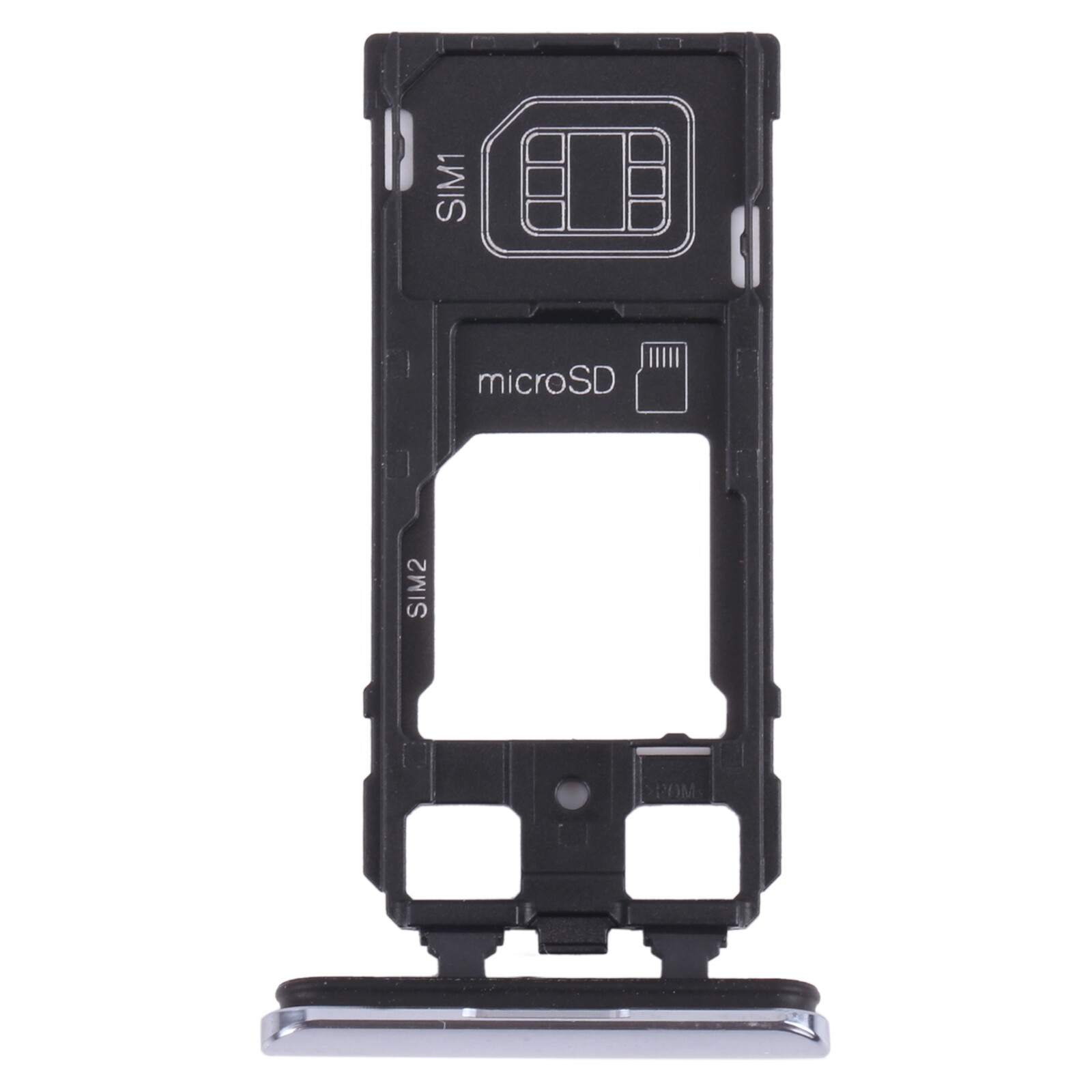 Sim card tray + sim card tray / micro sd card tray for sony xperia 1 / xperia xz4